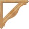 Ekena Millwork Funston Arts and Crafts Rough Sawn Bracket w/ Offset Brace, Western Red Cedar, 6"W x 46"D x 46"H BKT0604X46X46FST03RWR - alternate 3